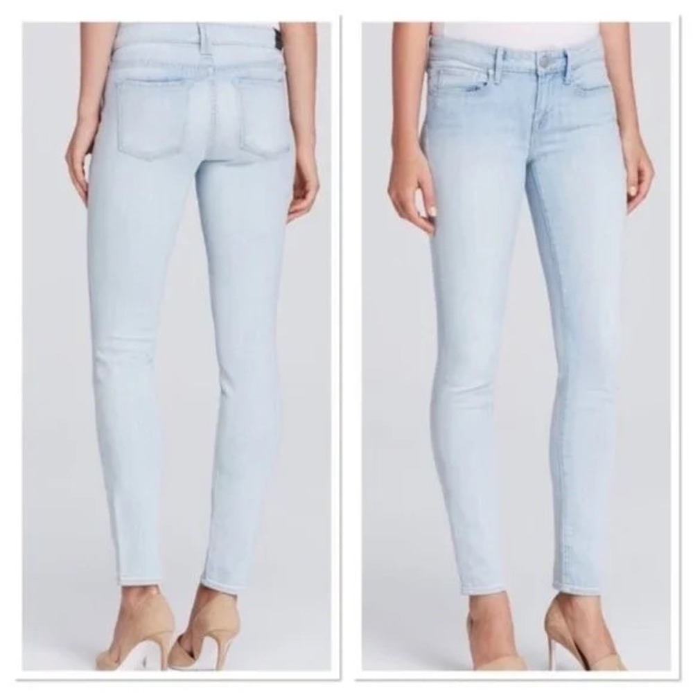 Vince Womens Light Blue Low Rise Skinny Jeans Size 25 Cotton Stretch Denim
